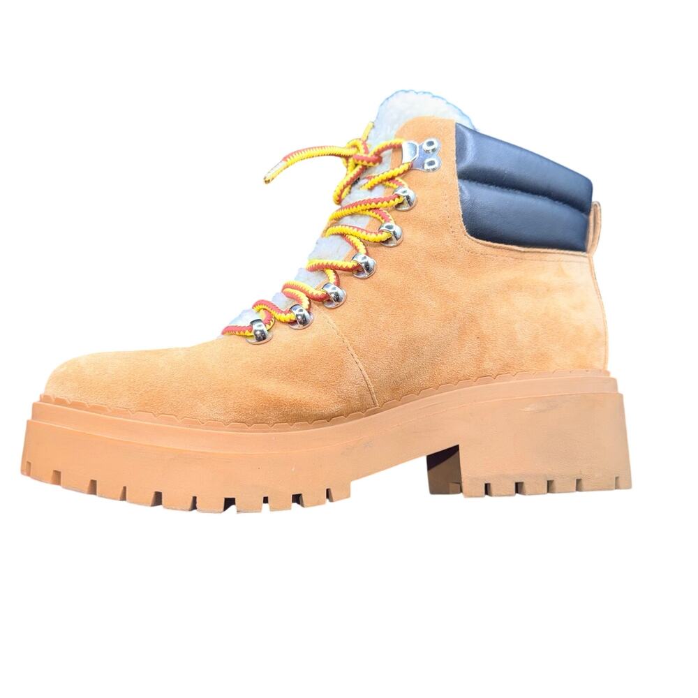 Marc Fisher Ltd MLNAIRY Shearling Lug Sole Hiker Boots Women’s 8M - Picture 9 of 15